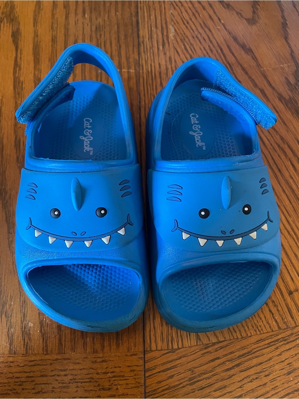 Cat & Jack Blue Shark Toddler Sandals